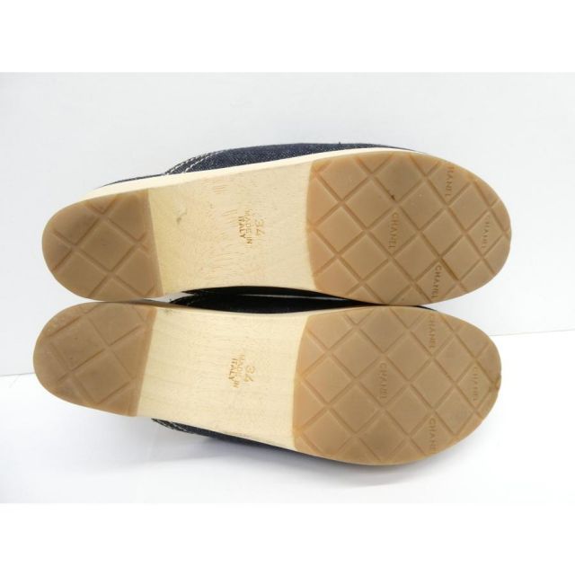 CHANEL シャネル デニム サボサンダル size:34 約22cm 靴 サンダル