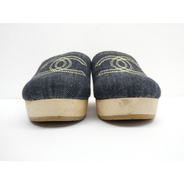 CHANEL シャネル デニム サボサンダル size:34 約22cm 靴 サンダル