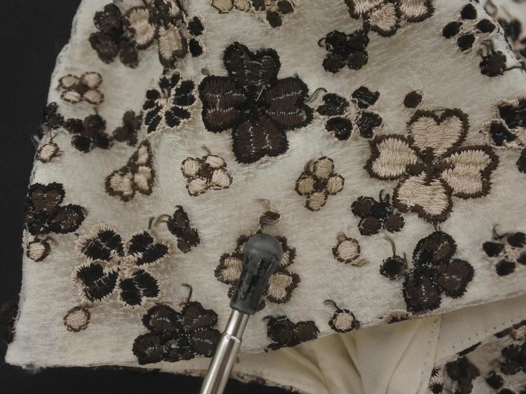 TOCCA トッカ フラワー 刺繍 ワンピース size6/白 □◇◎レディース