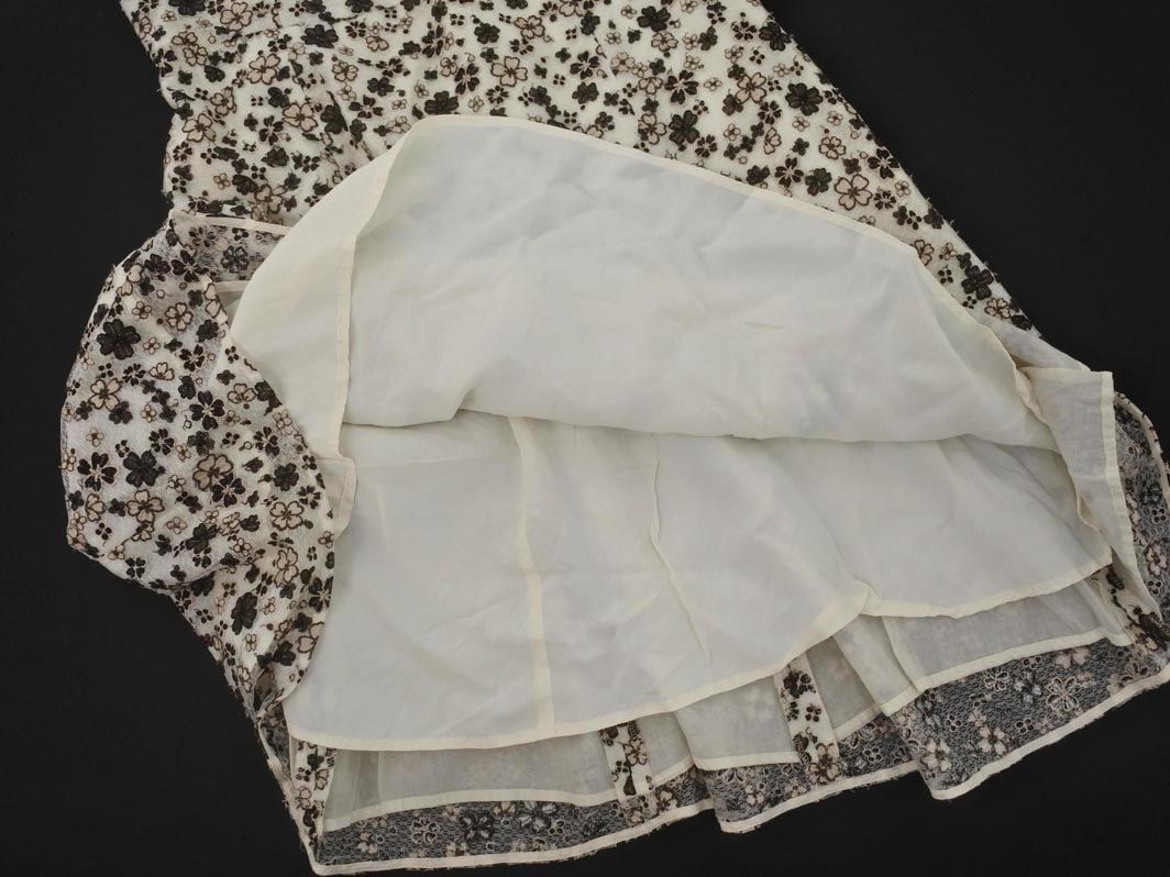 TOCCA トッカ フラワー 刺繍 ワンピース size6/白 □◇◎レディース