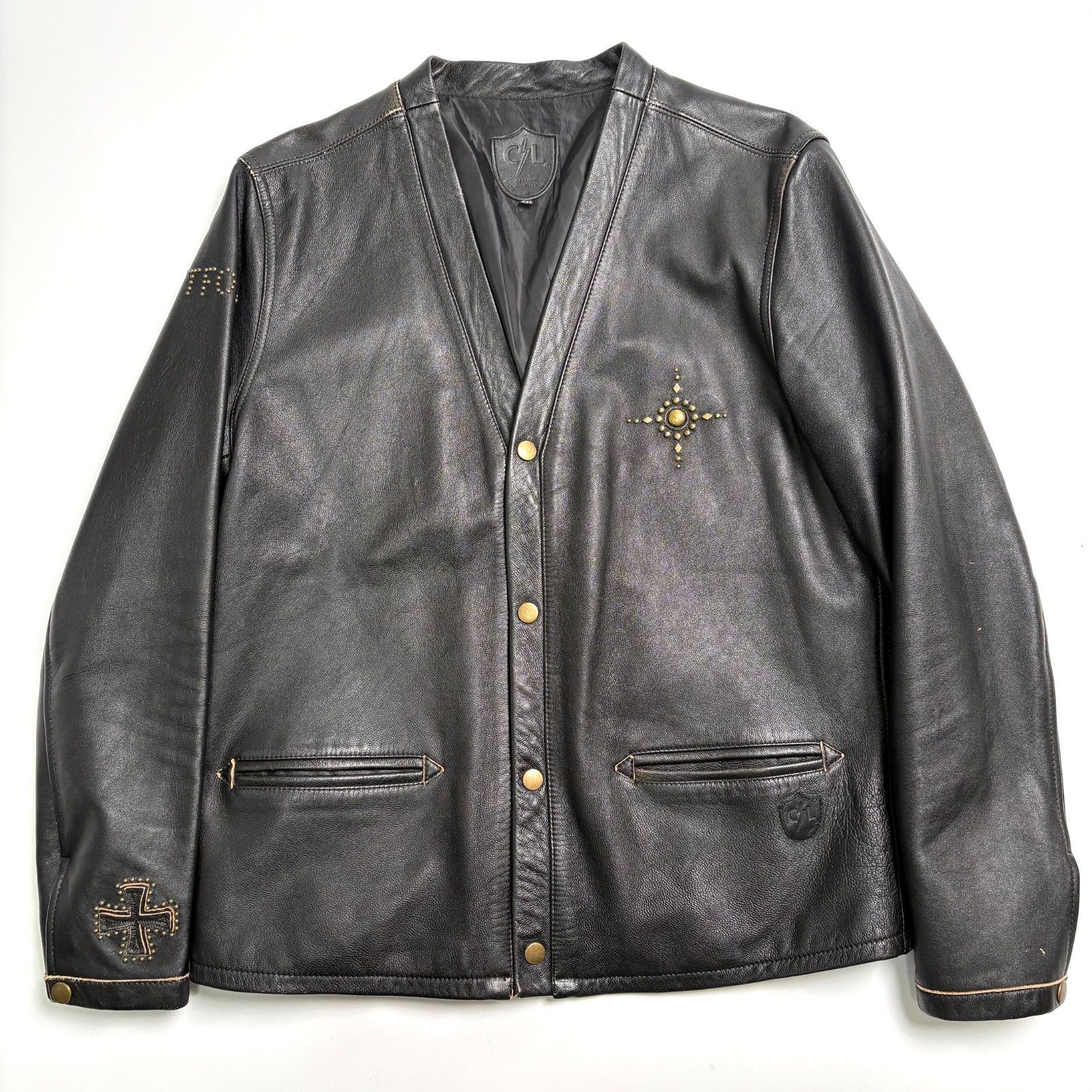 ＨＹＯＤ　ヒョウドウ　山羊革　ボア付きレザージャケット　L HYOD ヒョウドウ 山羊革 ボア付きレザージャケット L 2025年最新