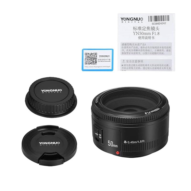 YONGNUO Canon YN50mm F1.8 単焦点レンズ キャノン EFマウント フル