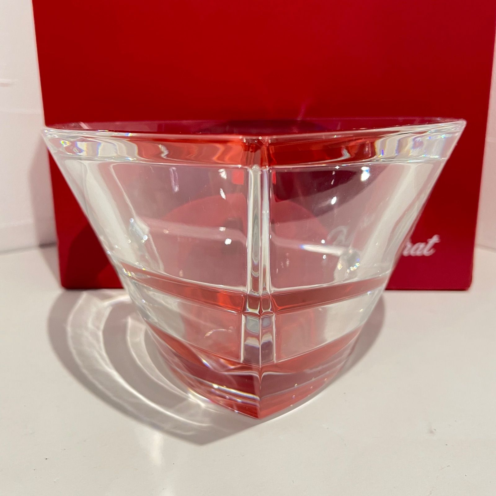 Baccarat バカラ カレイドスコープ サラダボウル レッド 万華鏡 保存箱