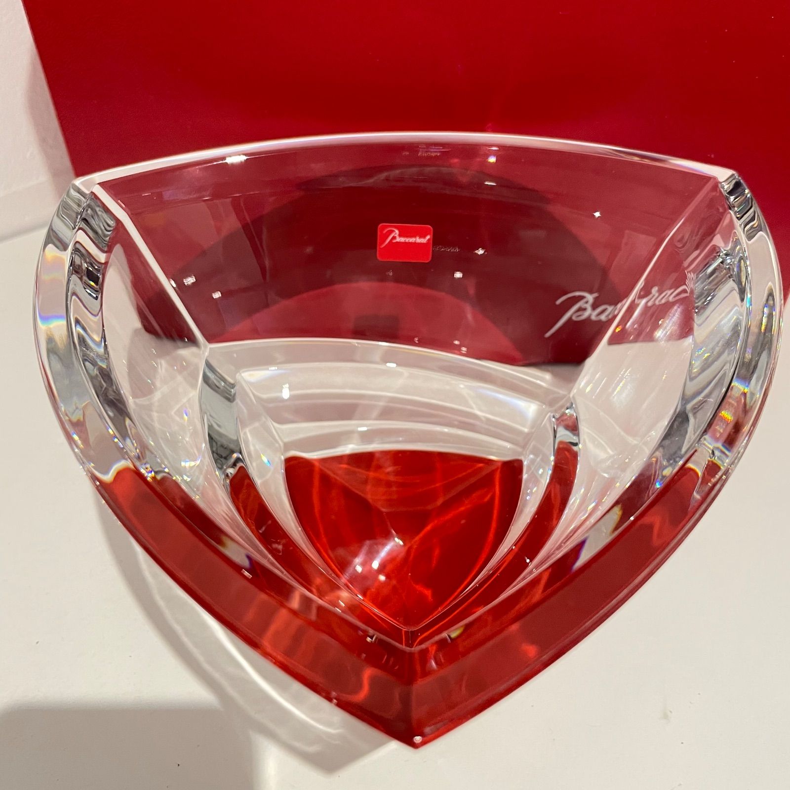 Baccarat バカラ カレイドスコープ サラダボウル レッド 万華鏡 保存箱