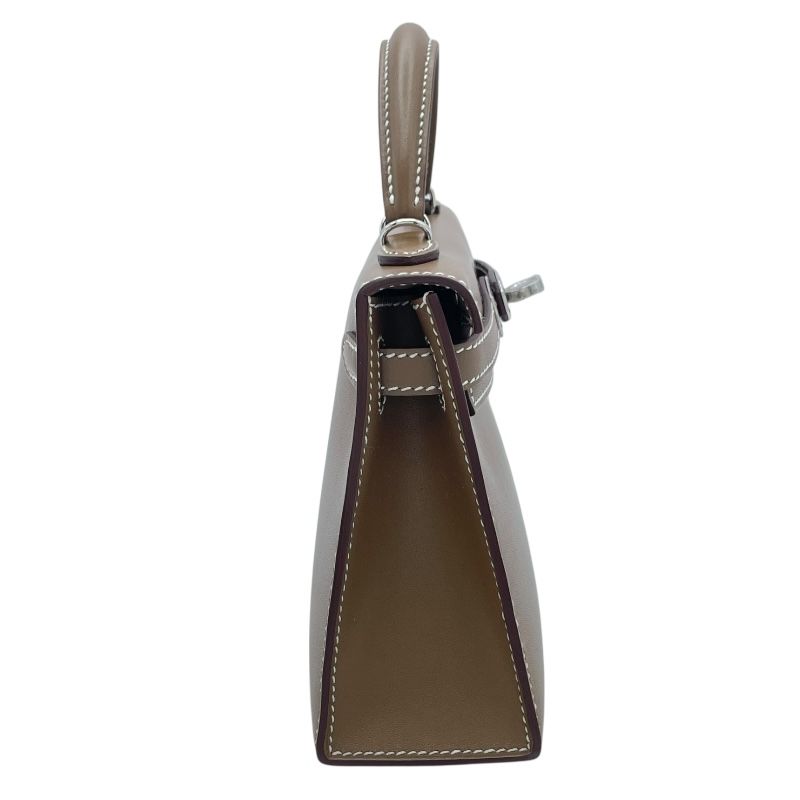 エルメス HERMES ミニケリー 外縫い W刻印 (2024年製) エトゥープ