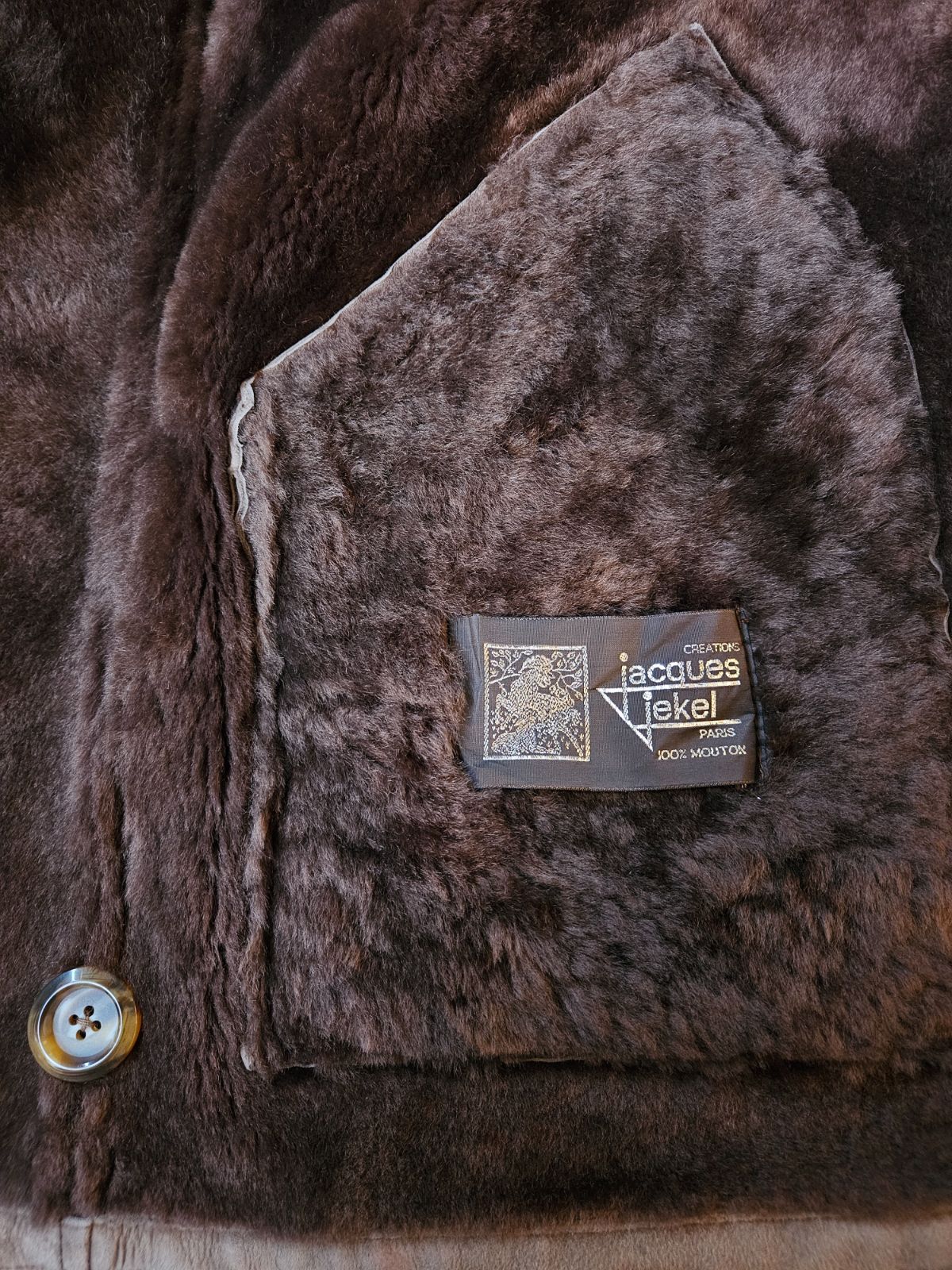 French Vintage [Jacques Jekel] Mouton Leather Coat - メルカリ