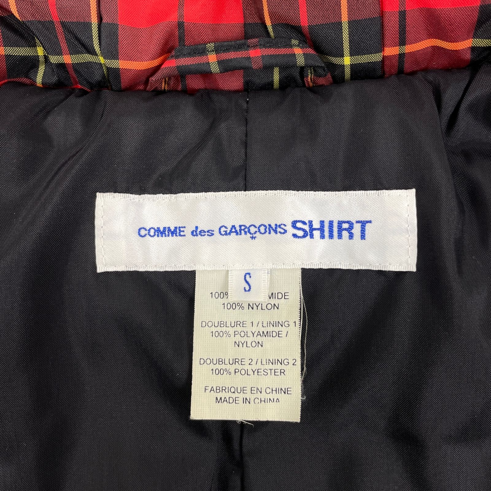 COMME DES GARCONS SHIRT コムデギャルソンシャツ W18901 中綿