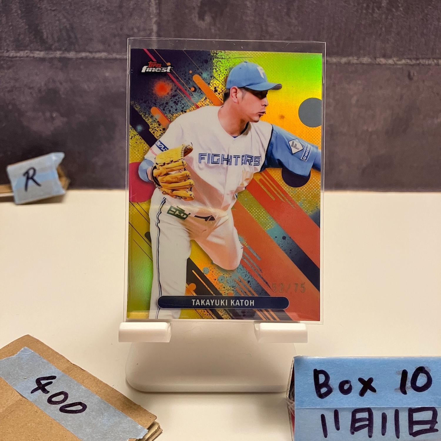 2025 Topps Finest 加藤貴之 Takayuki Katoh 52/75 北海道日本ハム