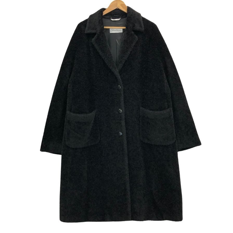マックスマーラ コート アルパカ×ウール ブラック 旧白タグ【AFA11