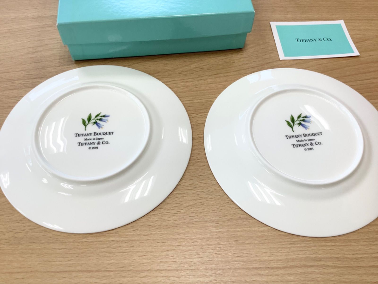 G1490箱ありTIFFANY&Co.BOUQUET ティファニー ブーケ ペアプレート 花