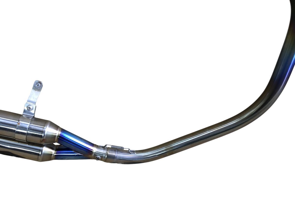 SUZUKI バンバン200 NH41A 社外 マフラー フルエキ チタン スラッシュ