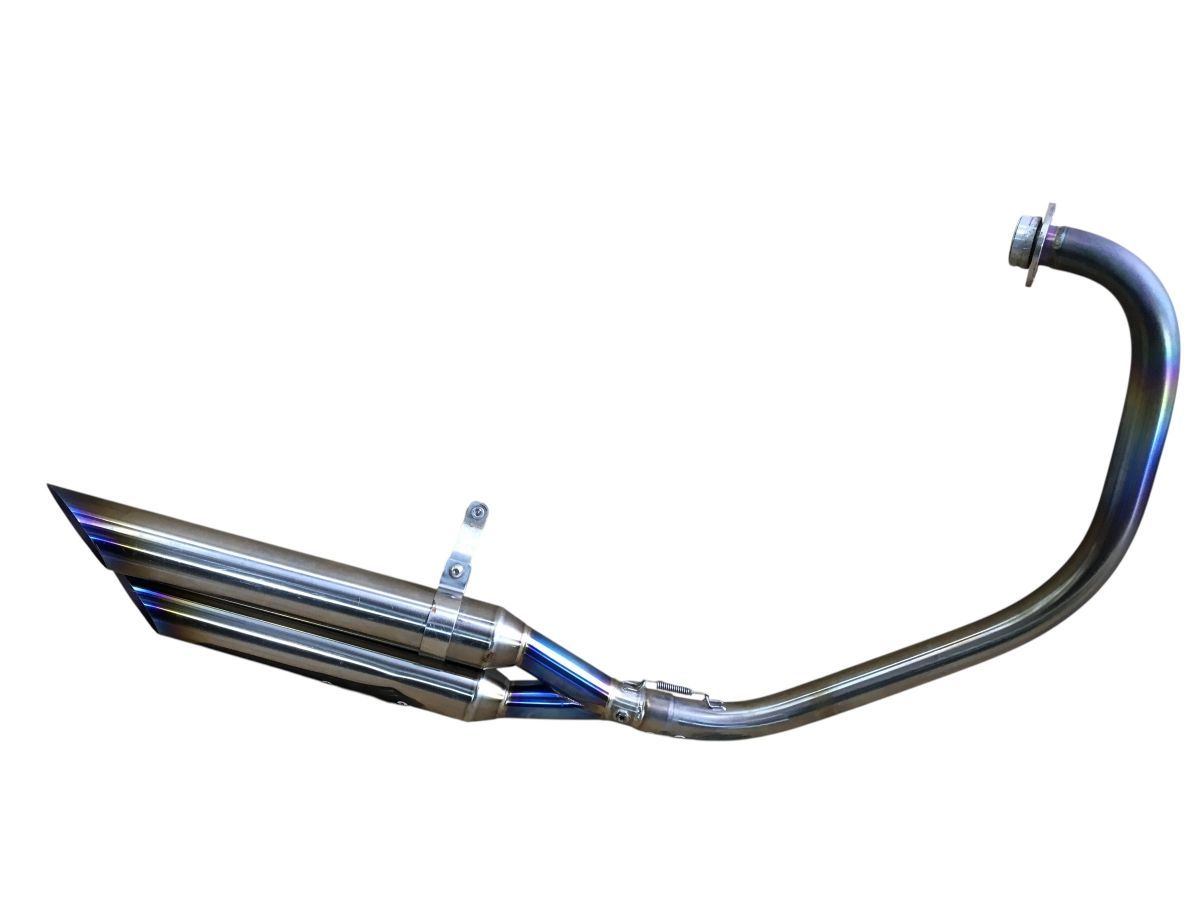 SUZUKI バンバン200 NH41A 社外 マフラー フルエキ チタン スラッシュ