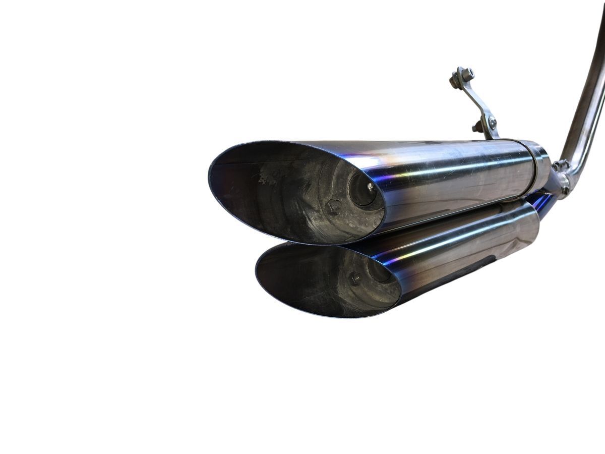 SUZUKI バンバン200 NH41A 社外 マフラー フルエキ チタン スラッシュ