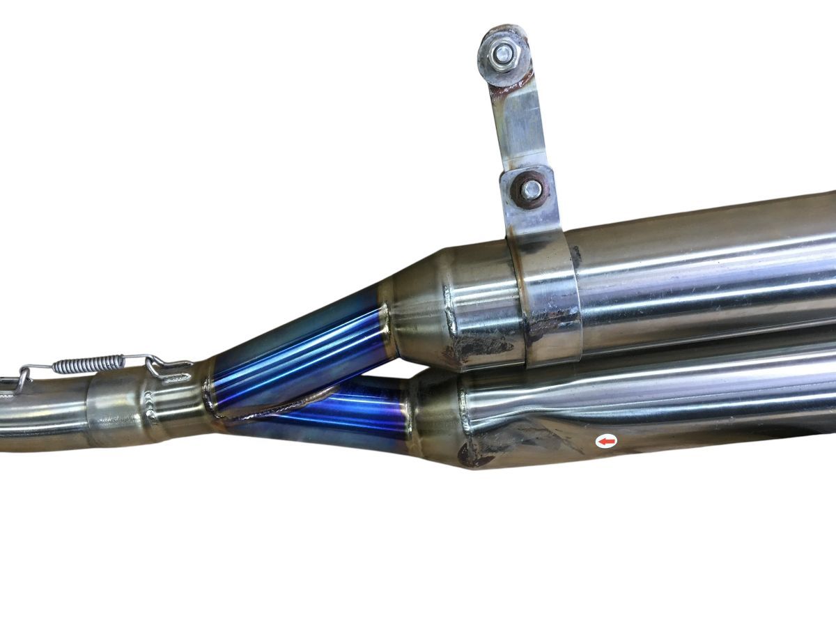 SUZUKI バンバン200 NH41A 社外 マフラー フルエキ チタン スラッシュ