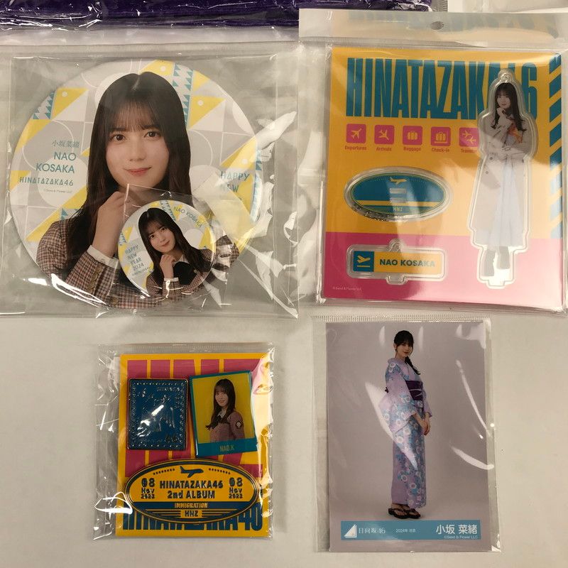 中古品】 日向坂46 小坂菜緒 グッズ まとめ アクスタ タオル ペン