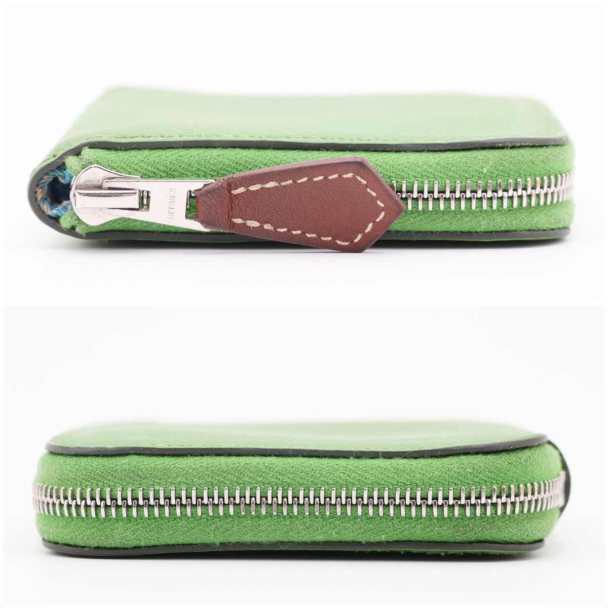 HERMES エルメス アザップ シルクイン ミニ コインケース ヴェール