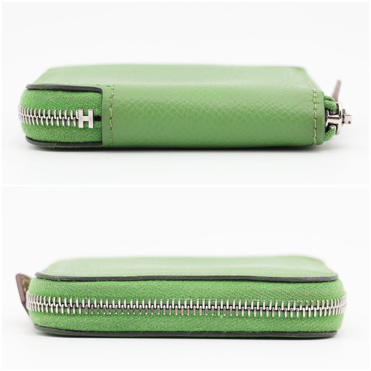 HERMES エルメス アザップ シルクイン ミニ コインケース ヴェール