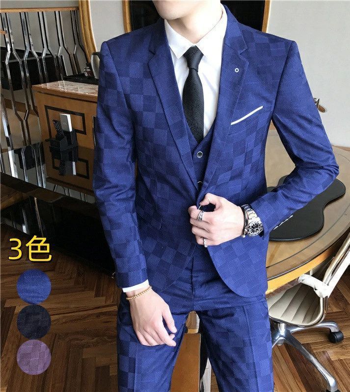 送料無料】3ピーススーツ メンズ ビジネススーツ 節約 スーツ 1つ