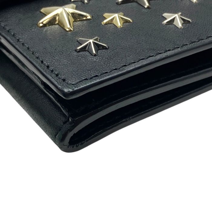 ジミーチュウ 二つ折り 財布 スター スタッズ コンパクトウォレット