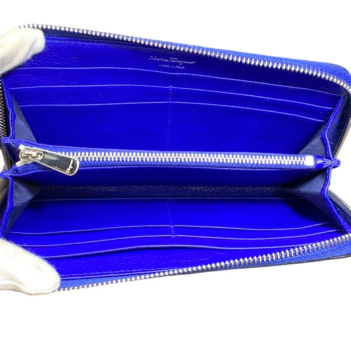 フェラガモ ガンチーニ レザー ラウンドジップウォレット フェラガモ ガンチーニ レザー ラウンドジップウォレット 長財布