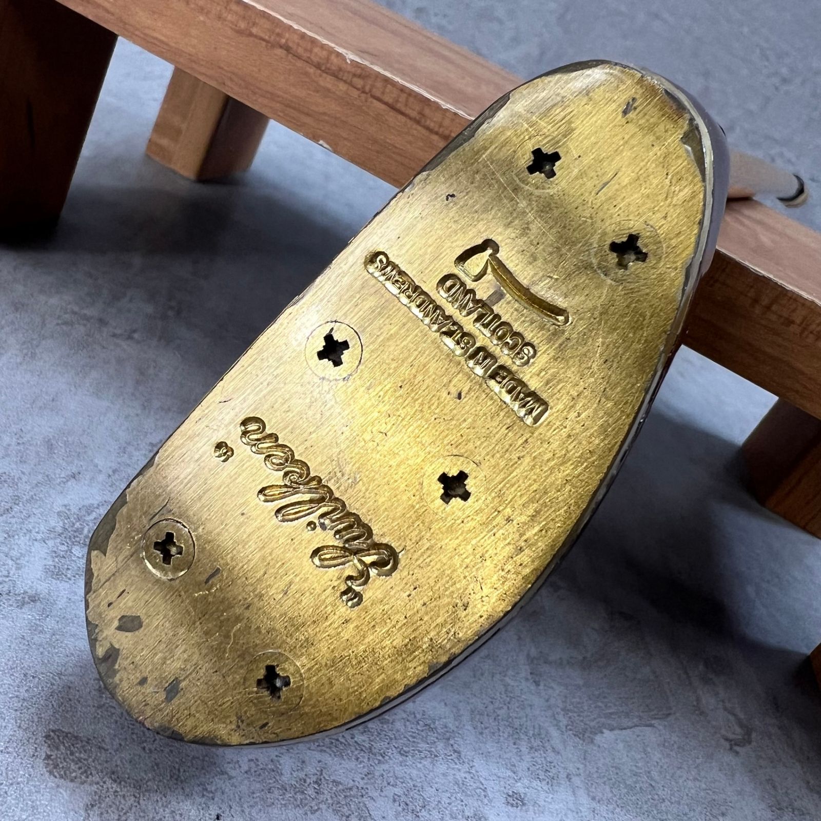 セントアンドリュース 木製パター メンズゴルフ 右利き用 ケース付き