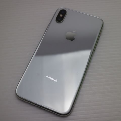 超美品 SIMフリー iPhoneX 64GB シルバー スマホ 即日発送 スマホ
