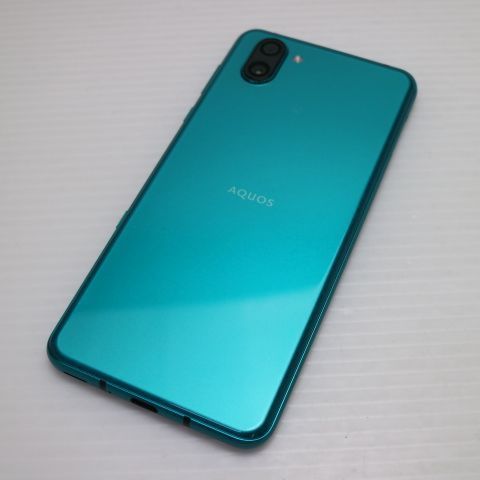 新品同様 808SH AQUOS R3 エレガントグリーン スマホ 本体 白ロム 土日