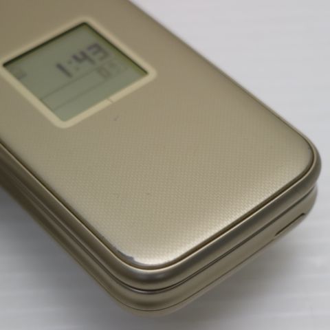 美品 F-02J らくらくホン ゴールド 即日発送 ガラケー DoCoMo 富士通