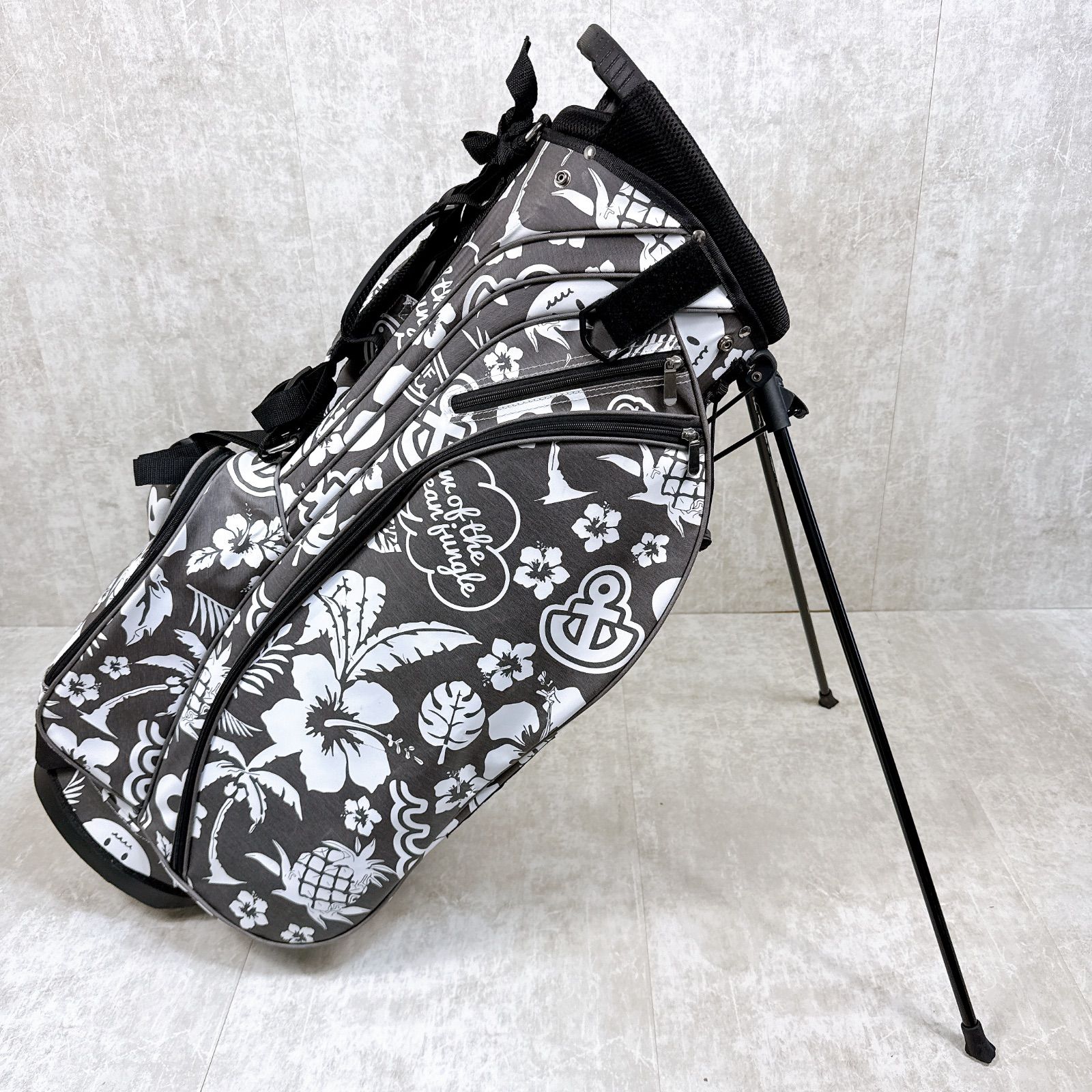 美品 MUTA MARINE ムータマリン スタンド キャディバッグ アロハ柄 8.5