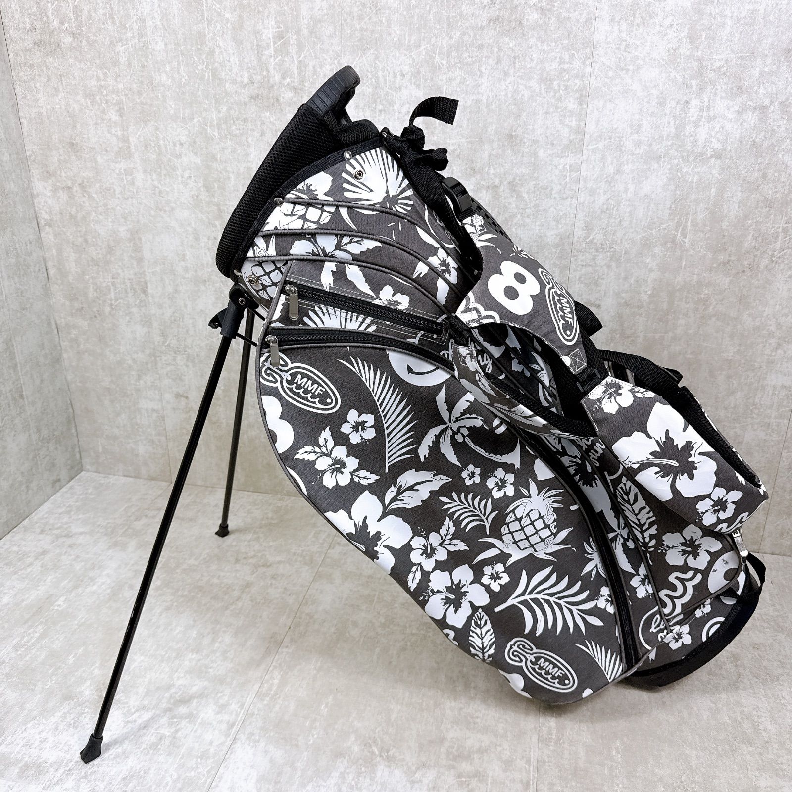 【未使用・極美品】muta キャディバック　スタンド　限定　アロハ柄 美品 MUTA MARINE ムータマリン スタンド キャディバッグ アロハ柄 8.5