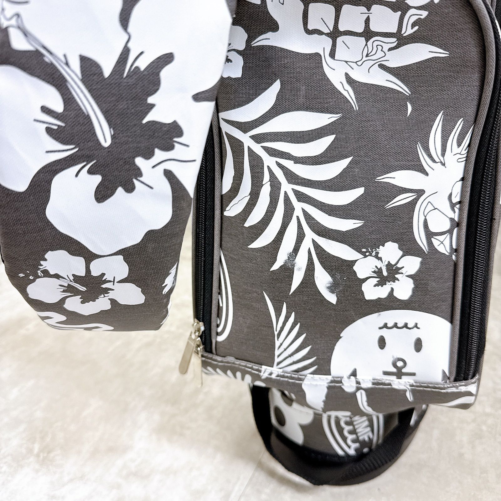 美品 MUTA MARINE ムータマリン スタンド キャディバッグ アロハ柄 8.5