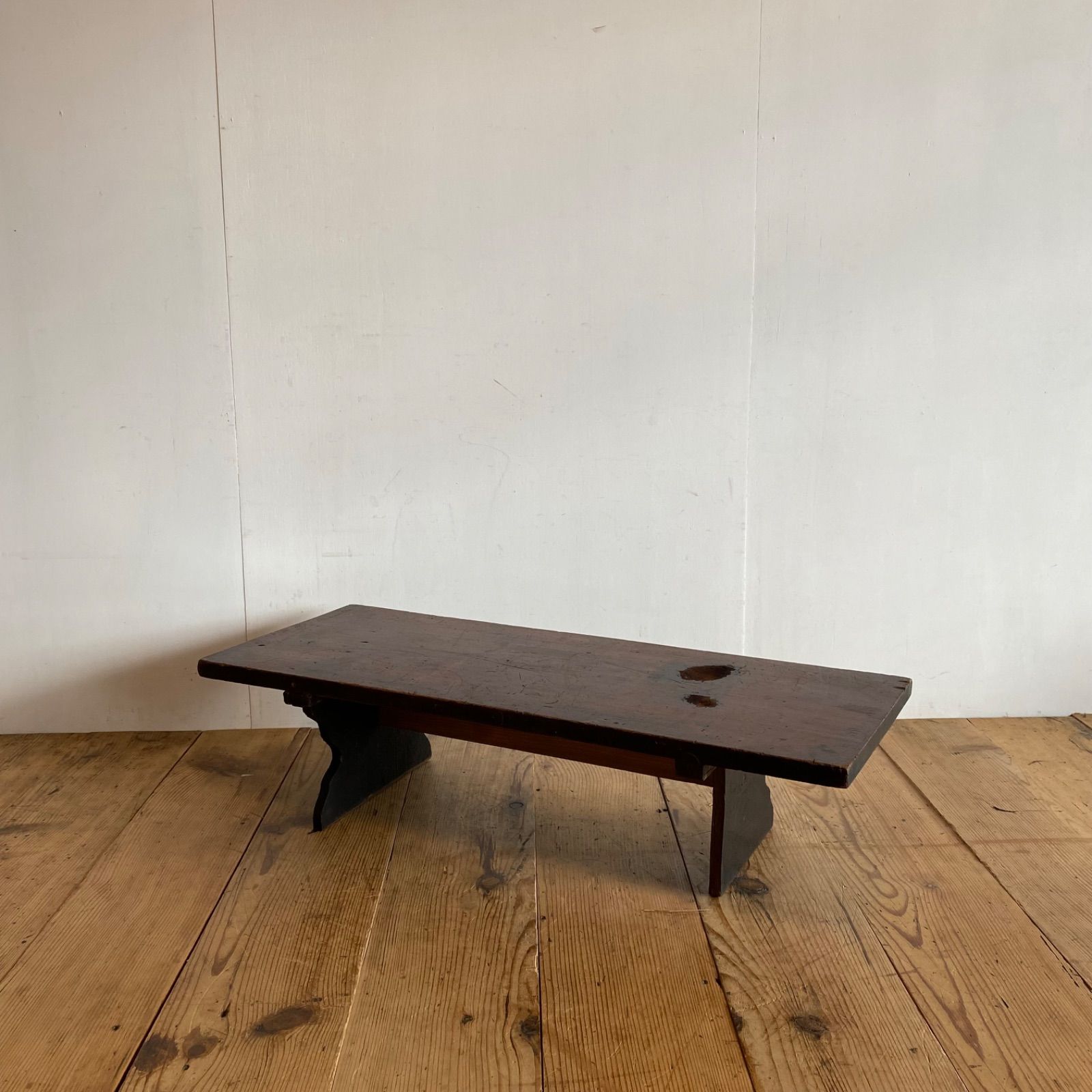 アンティーク ローテーブル 飾り台 机 無垢材 古家具 古道具 y292