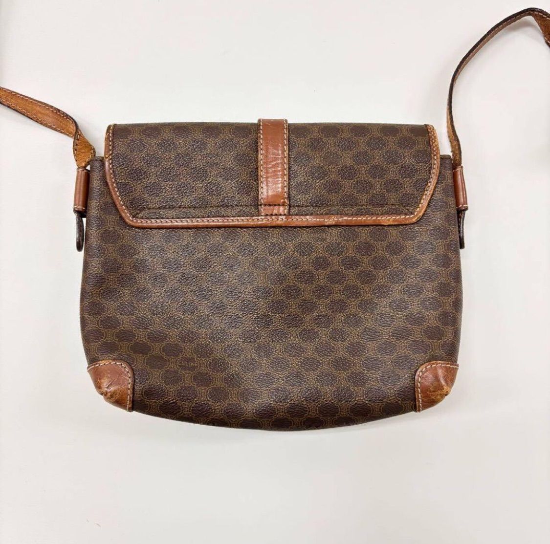 Vintage CELINE ヴィンテージ セリーヌ マカダム柄 ショルダー バッグ