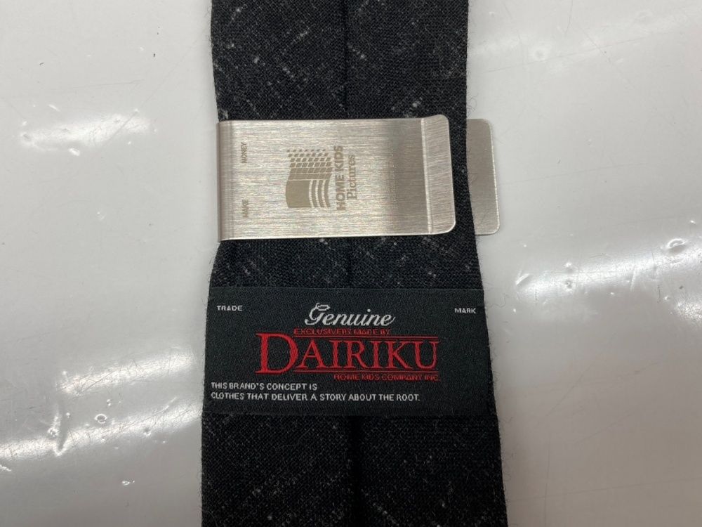 ダイリク DAIRIKU Wool Tie with Money Clip ネクタイ マネークリップ