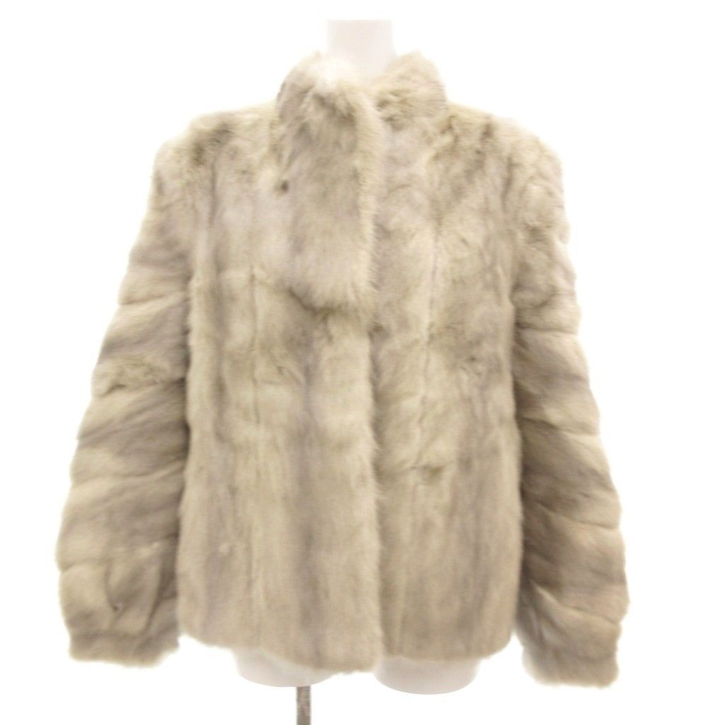 ノーブランド サファイアミンク ファー コート 毛皮 ミドル丈 13