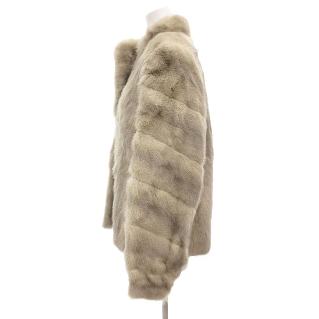 ノーブランド サファイアミンク ファー コート 毛皮 ミドル丈 13