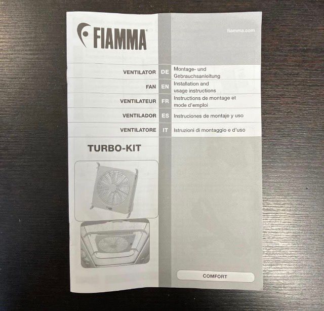 FIAMMA 軽量ターボキット 12V 98683-059 取扱説明書付き 扇風機