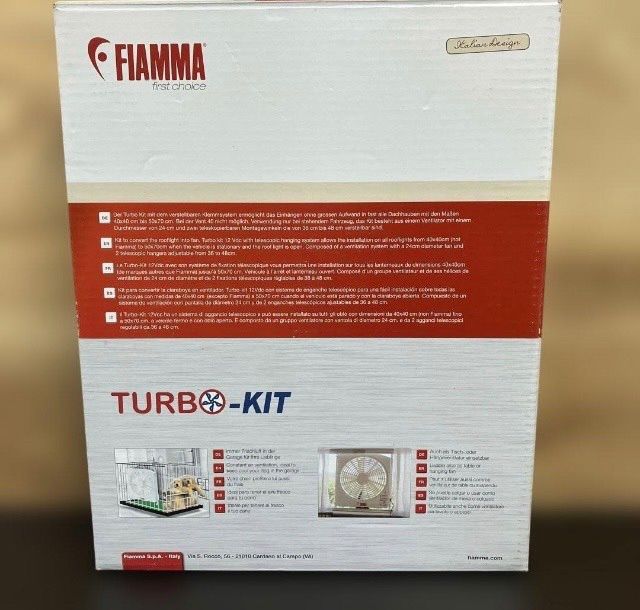 FIAMMA 軽量ターボキット 12V 98683-059 取扱説明書付き 扇風機