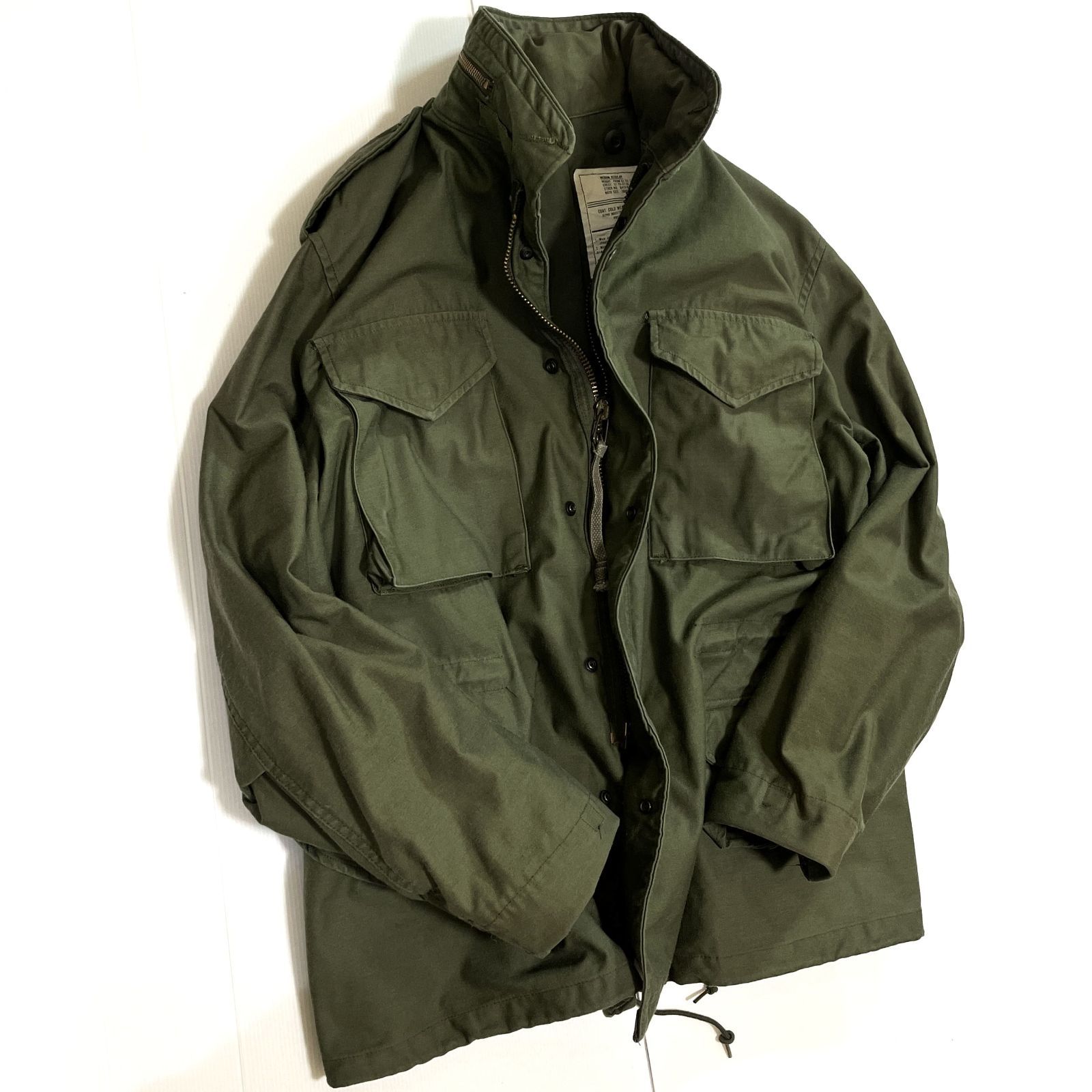 80s-90s U.S.ARMY 米軍 ALPHA M/R MEDIUM REGULAR M-65 フィールド