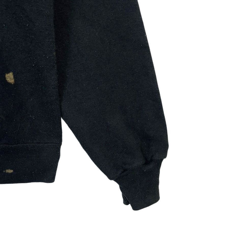 80sUSA製ディズニーDisneyキャラクタースウェットラグラントレーナーキャラ物Mickey Mouseミッキーマウス刺繍フロッキープリント袖ライン黒ブラック赤レッド白ホワイトオレンジアメカジストリートレトロvintageヴィンテージ50925