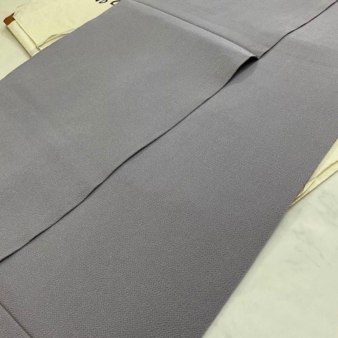  kimono one kimonoarisa 厳選 同然 縮緬 金銀糸箔 皆川泰藏 作家物 グレー 鷲兎 正絹 開き名古屋帯 372㎝ 長尺 名古屋帯 帯