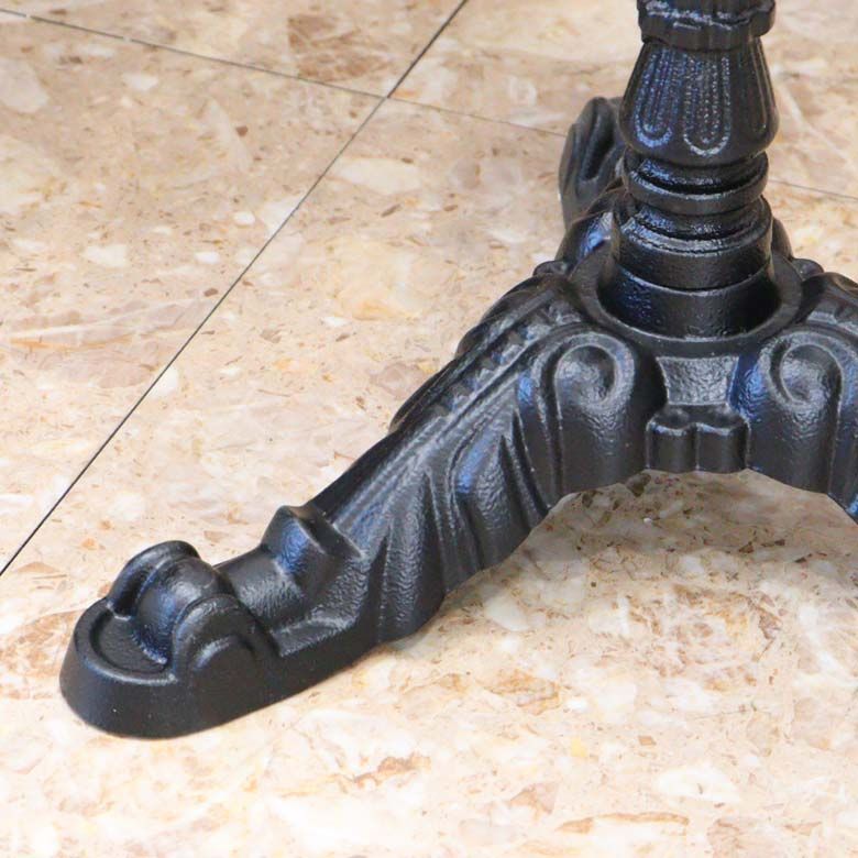 サイドテーブル 大理石 円形 カフェテーブル ブロンズ調 石 - メルカリ