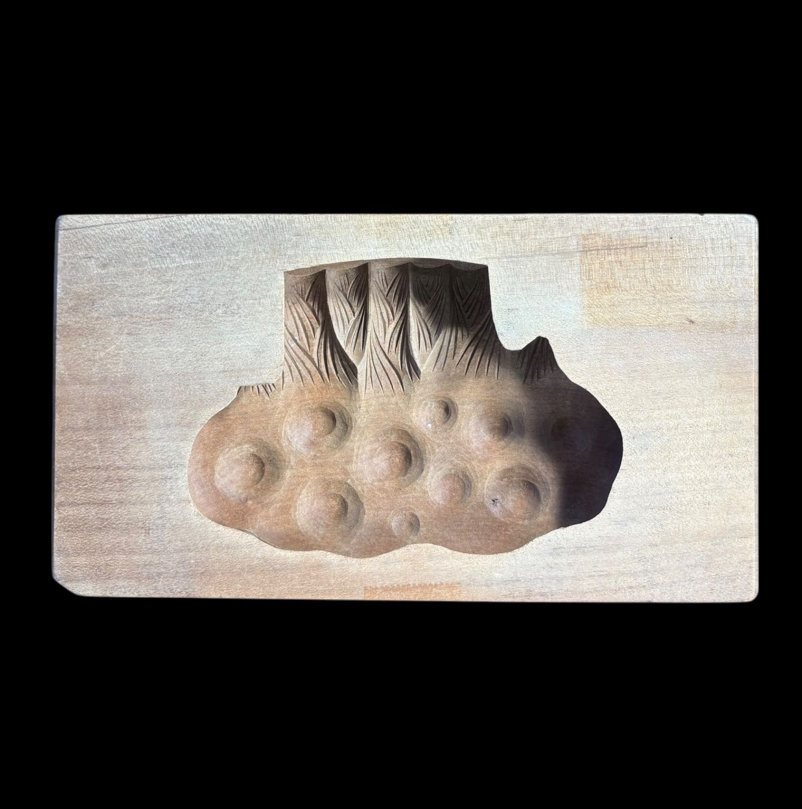 菓子型 生姜 昭和30年 若松屋 落雁 木型 昭和 木枠 和菓子 しょうが 型