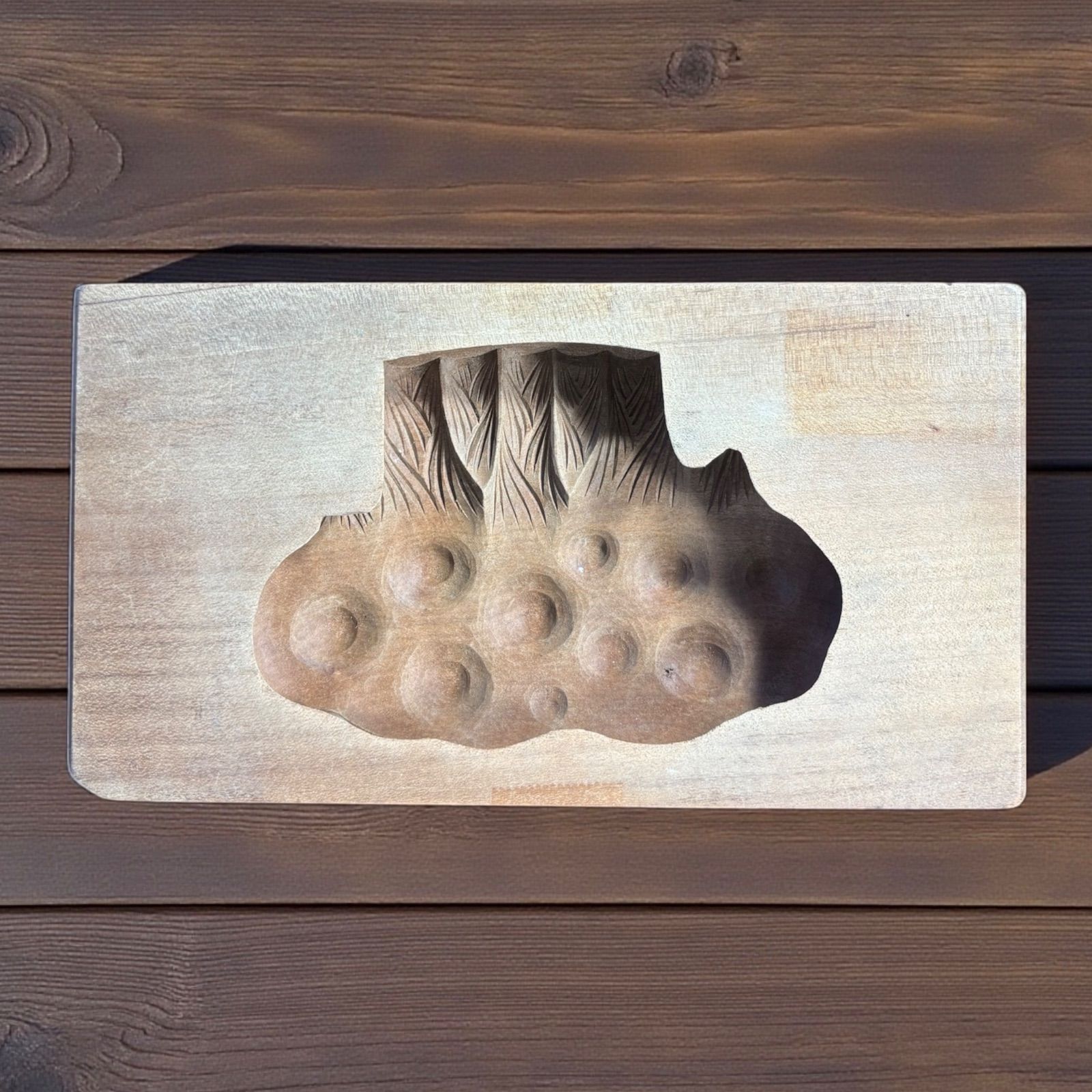 菓子型 生姜 昭和30年 若松屋 落雁 木型 昭和 木枠 和菓子 しょうが 型