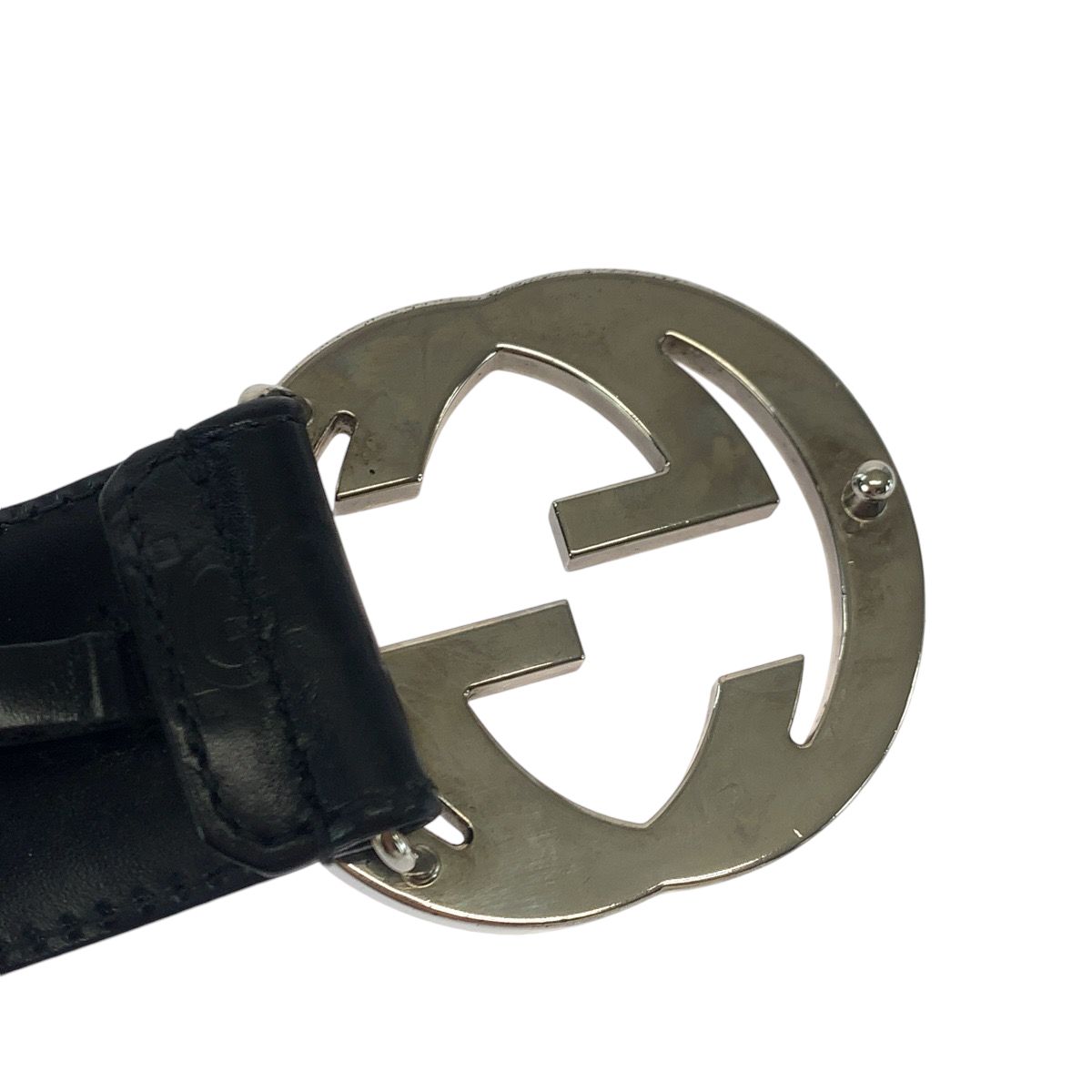 GUCCI グッチ グッチシマ インターロッキング 85cm/34inc ブラック 黒