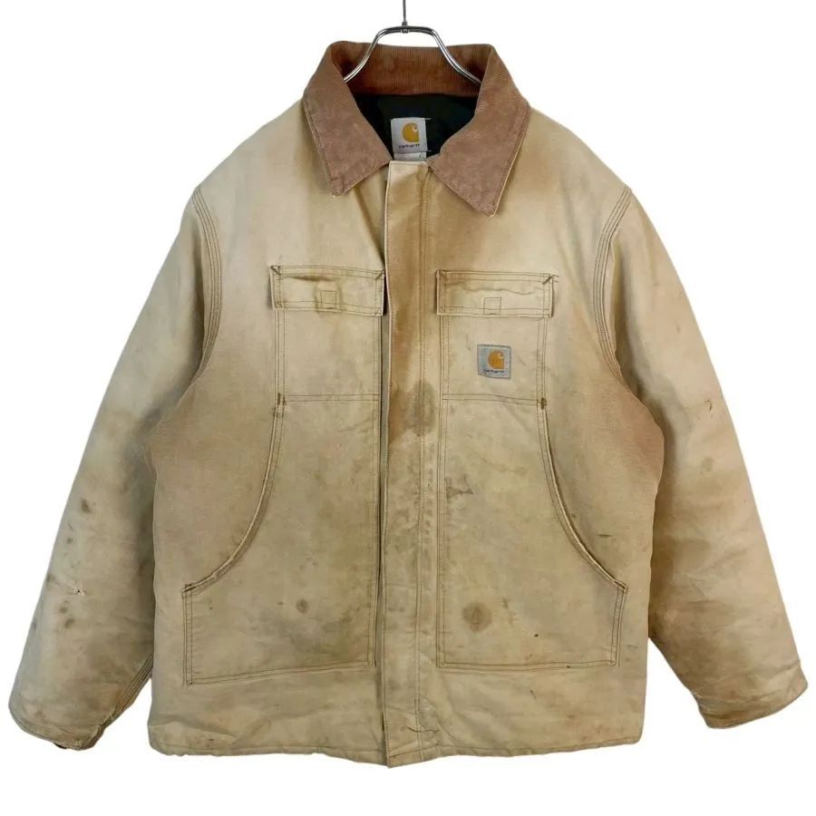 カーハート トラディショナルジャケット ダック地 キルティング 襟 コーデュロイ 00sCarharttカーハートC03ダックジャケットトラディショナルジャケット