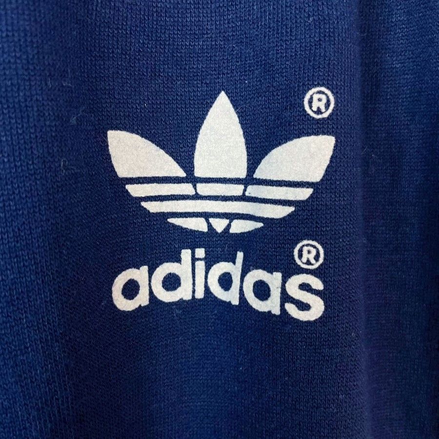 70s80sUSA製アディダスAdidasサイドラインジャージトラックパンツ