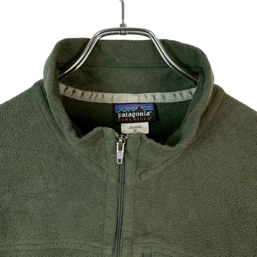Patagonia パタゴニア カモフラージュグリーン ハーフジップジャケット パタゴニアPatagoniaシンチラSYNCHILLAハーフジップフリースジャケット
