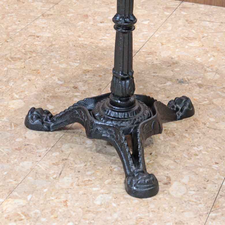 ラウンドテーブル 80cm 大理石 円形 カフェテーブル ブロンズ調 石