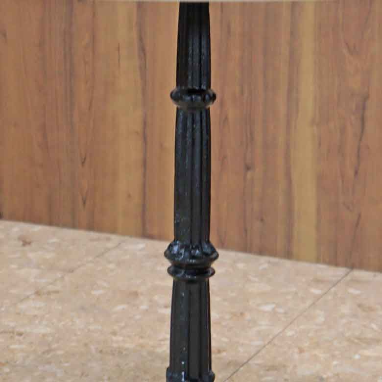 ラウンドテーブル 80cm 大理石 円形 カフェテーブル ブロンズ調 石